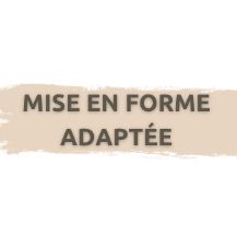 Mise en forme adaptée - Lundi : 13h45-14h45 item