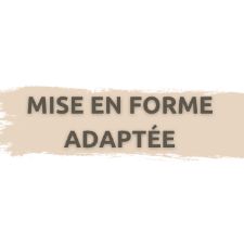 Mise en forme adapté - Lundi : 13h45-14h45 item