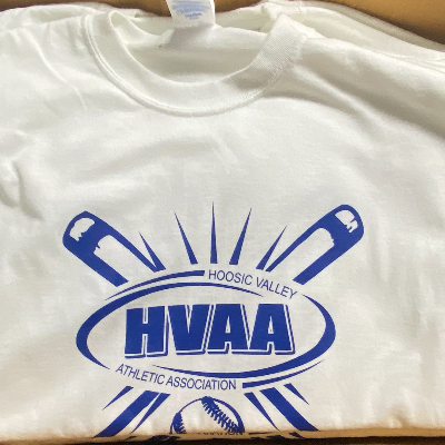 White HVAA Baseball T-Shirt item