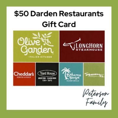 $50 Darden Gift Card item