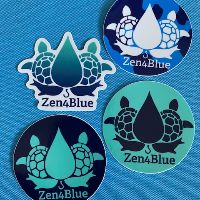 Zen4Blue Logo Sticker item