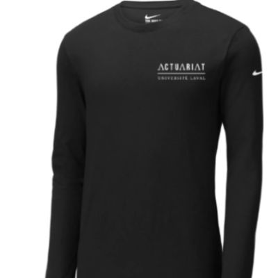 Chandail long unisexe noir item