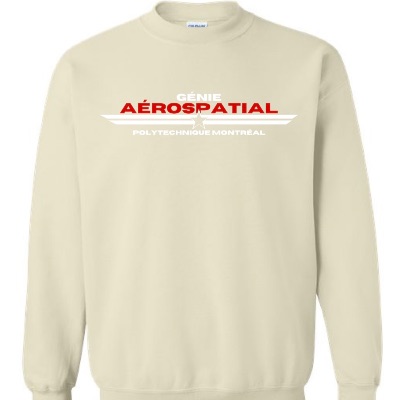 Chandail en molleton crème (Brodé) item