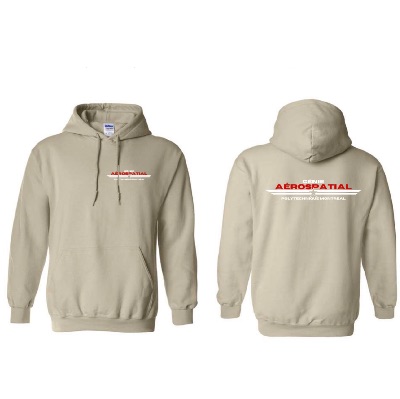 Chandail à capuchon crème (Imprimé) item