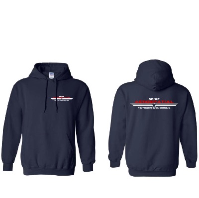 Chandail à capuchon bleu (Imprimé) item