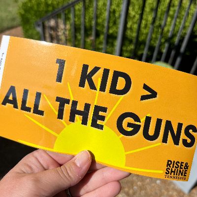 1 KID > ALL THE GUNS Bumper Sticker item