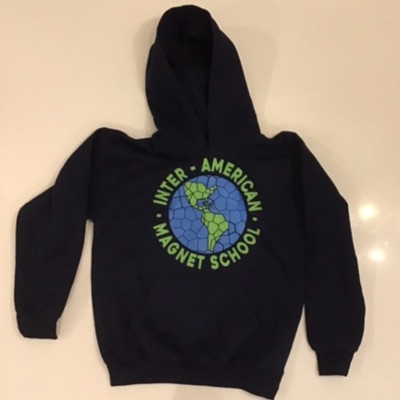 KIDS Globe Navy Hoodie - L item