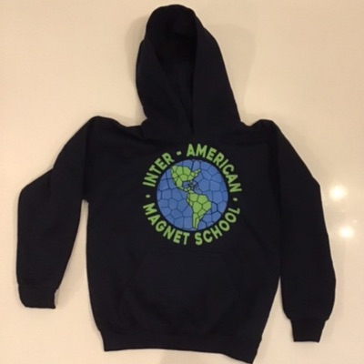 KIDS Globe Navy Hoodie - M item