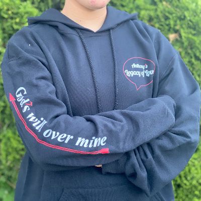 God's Will Hooded Sweatshirt (Blue) item