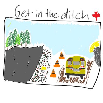 Get in the ditch sticker item