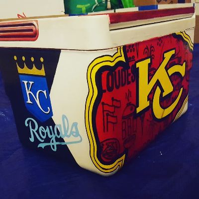 Custom Painted Cooler - Thirty Tickets item