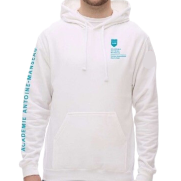 Chandail à capuchon blanc item