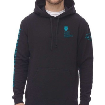 Chandail à capuchon noir avec personnalisation item