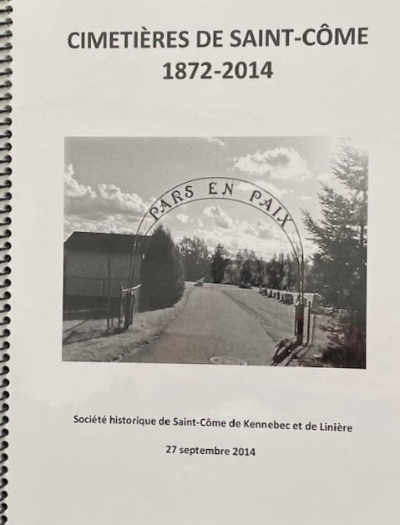 Cimetières de Saint-Côme 1872-2014 item