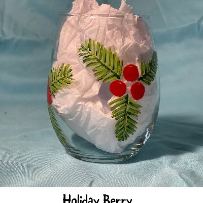 Holiday Berry glass item