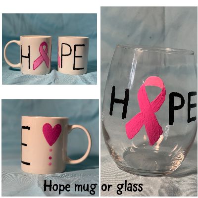 Breast Cancer Awareness Glass or Mug item