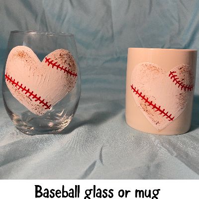 Baseball glass or mug item