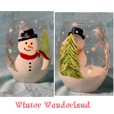 Winter Wonderland glass item