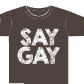 Brown Say Gay T-Shirt item