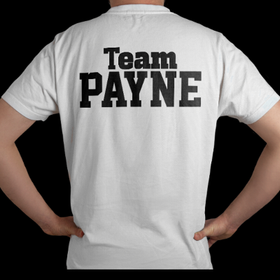 Volunteer T-shirt back, front same as VIP front item