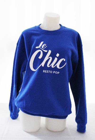 Chandail ouaté bleu - Très large item