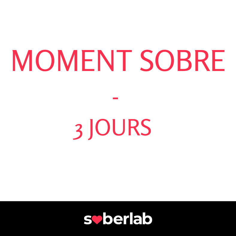 MOMENT SOBRE - 3 JOURS SUR SEMAINE item