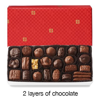 2 pound assorted milk and dark chocolates item