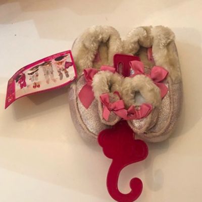 Me &amp; You Gold Slippers item