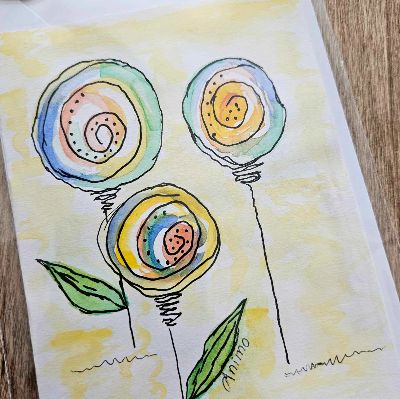 Carte "Fleurs enchantées" item