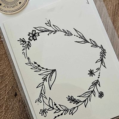 Carte "Coeur fleuri" item