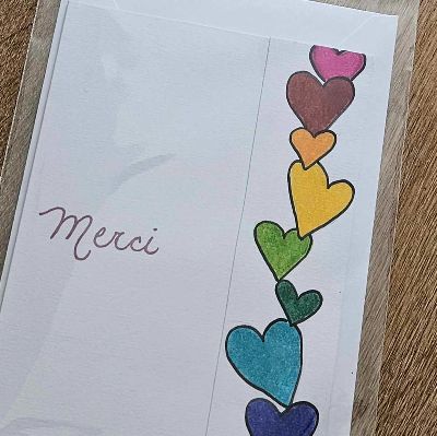 Carte " Merci du coeur" item