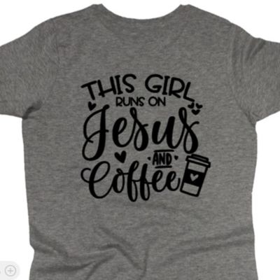 This girl runs on Jesus item