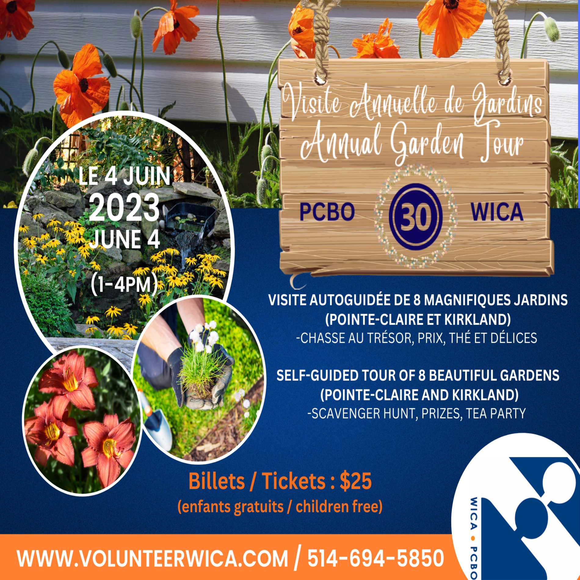 WICA Garden Tour 2023 PCBO visite de Jardins item