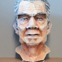 Masque 3D en carton de Jean-Pierre Ronfard item
