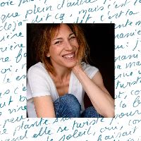 Texte manuscrit inédit d'Evelyne de la Chenelière - dédicacé item