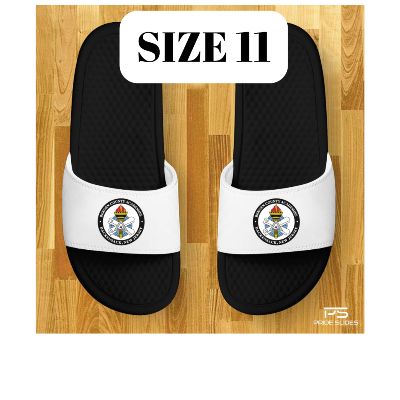 AWAY WHITE SIZE 11 PRIDE SLIDES item