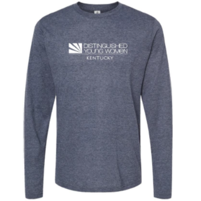 HEATHER NAVY Unisex Poly-Rich Long Sleeve T-Shirt item