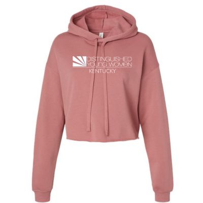 MAUVE Crop Fleece Hoodie item