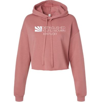 MAUVE Crop Fleece Hoodie item