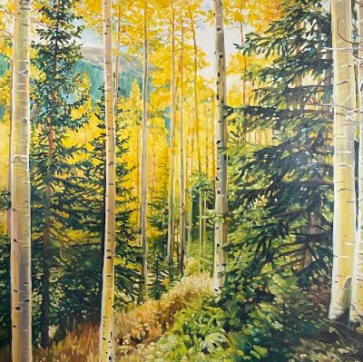 Forest 2. Original Acrylic on canvas 5'x4' item