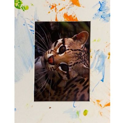 Ocelot Painting - White Frame item