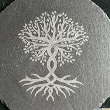 RECTANGLE Slate Serving Board- Style: Tree of Life item
