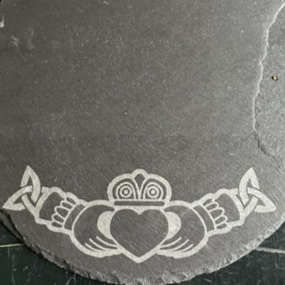 RECTANGLE Slate Serving Board- Style: Claddagh item
