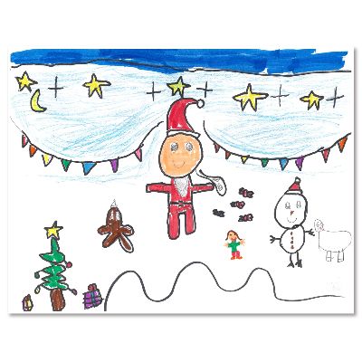 5 cartes de Noël - Modèle 1 item