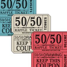 Three (3) 50-50 Raffle Tickets item