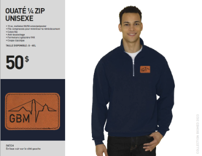 Quarter-Zip Bleu item