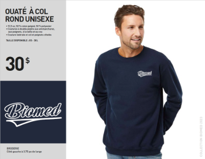 Crewneck Bleu Brodé item