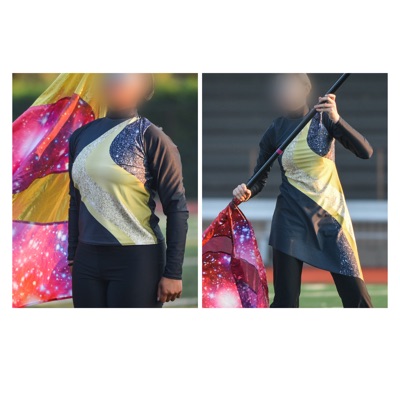 Gold/Black Uniform Tops & Tunics item