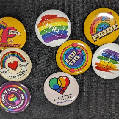 Pride Pins and Bracelets item