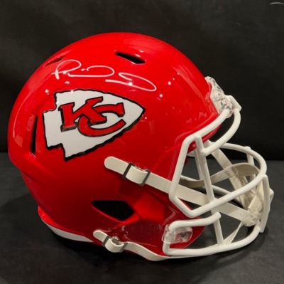 Mahomes Autographed Full Size Replica Helmet-Authenticated item